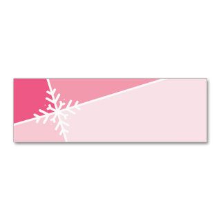 HOLIDAY GIFT TAG :: modernista snowflake L4 Business Card Templates