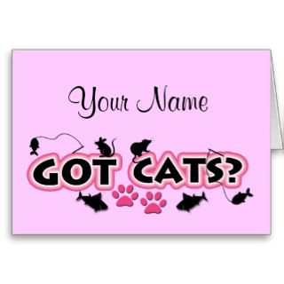 Personalized Got Cats Note Cards
