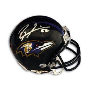 Ray Lewis Signed Ravens Mini Helmet: Sports & Outdoors