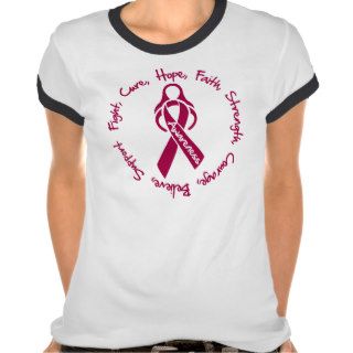 Multiple Myeloma Fight Cure Hope Logo Tee Shirts