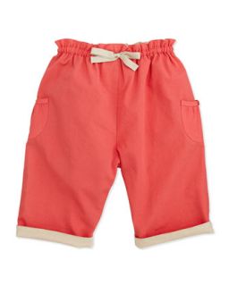 Dolly Pull On Trousers, Coral, 6 24 Months   Marie Chantal