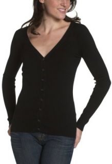 Necessary Objects Juniors Cardigan Sweater, Black, Small at  Womens Clothing store: