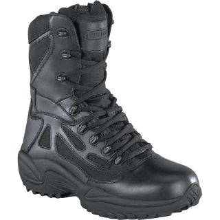 Reebok Rapid Response 6 Inch Waterproof, Insulated Zip Boot   Black, Size 6 1/2