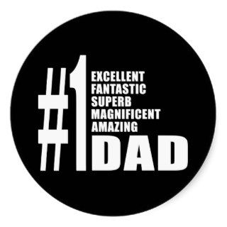 Fathers Day Birthdays Christmas Number One Dad Sticker