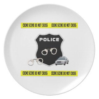 Police Crime Scene Party Plates