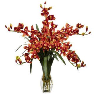 Nearly Natural Cymbidium Orchid Silk Flower Arrangement: Electronics