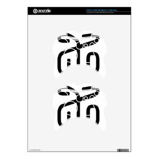 Chinese Character  qi, Meaning seven number Xbox 360 Controller Decal