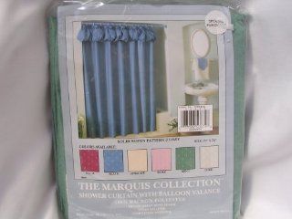 Shower Curtain with Balloon Valance ; Mint Green ; Needs No Liner : Other Products : Everything Else