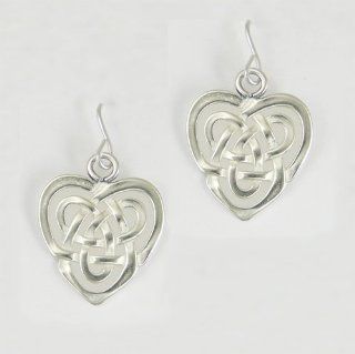 Perfect Celtic Love Knot Sterling Earrings Made in America: The Silver Dragon: Jewelry