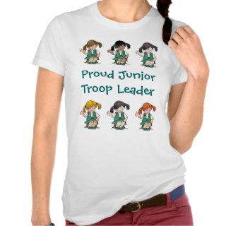 Proud Junior Troop Leader Junior Rows T Shirts