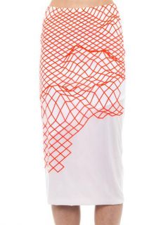 Cycle fluoro grid print pencil skirt  Dion Lee  MATCHESFASHI