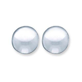 Sterling Silver Non Pierced Button Earrings: Jewelry