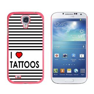 Graphics and More I Love Heart Tattoos Snap On Hard Protective Case for Samsung Galaxy S4   Non Retail Packaging   Pink: Cell Phones & Accessories