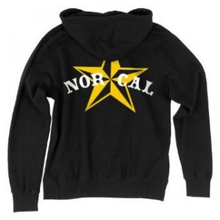 Nor Cal Men's Nautical 2 Hooded Zip Sweatshirt X Large Black: Clothing