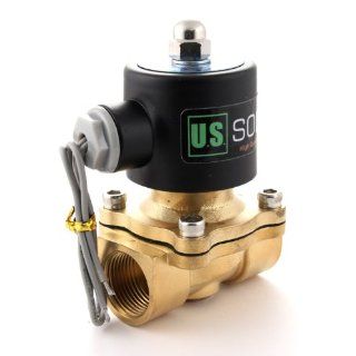 3/4" Brass Electric Solenoid Valve 24VAC Normally Closed VITON: Industrial Solenoid Valves: Industrial & Scientific