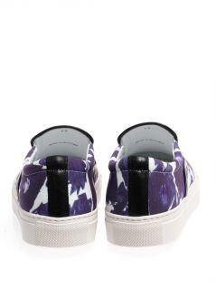 Floral slip on trainers  Mother Of Pearl