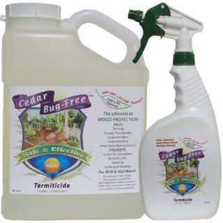 Termite Control   Cedar Bug Free Termiticide. Natural Termite Treatment. Termite Spray   1 gallon : Home Pest Repellents : Patio, Lawn & Garden