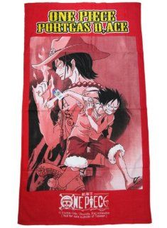 Red One Piece Anime Towel   One Piece Anime Beach Towel: Toys & Games