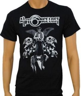A LIFE ONCE LOST   Death   Black T shirt: Clothing