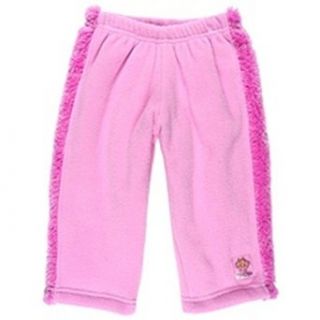 Outside Baby Girls Curly Windproof Fleece Pant Pink 18 24 Months: Clothing