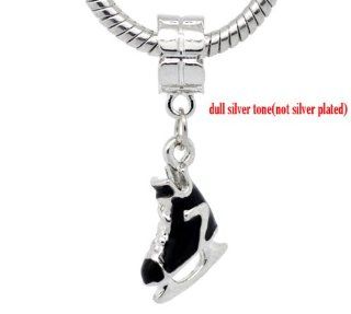 Pro Jewelry "Ice Skate" Charm Bead for Snake Chain Charm Bracelets: Jewelry