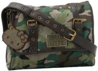 Hello Kitty SANTB0757 Shoulder Bag,Brown/Green,One Size: Clothing