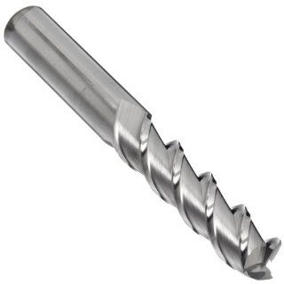YG 1 E5982 Carbide Square Nose End Mill, Extra Long Reach, Uncoated (Bright) Finish, Finishing Cut, Non Center Cutting, 45 Deg Helix, 3 Flutes, 3.25" Overall Length, 0.25" Cutting Diameter, 0.25" Shank Diameter: Industrial & Scientific