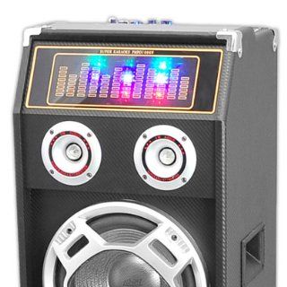 Pyle PSUFM1030P 1000 Watt Passive DJ Speaker System with 10 Inch Subwoofers, Flashing DJ Lights: Musical Instruments