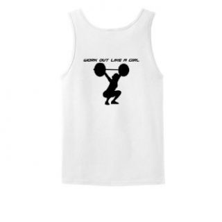 Work Out Like a Girl Tank Top: Clothing