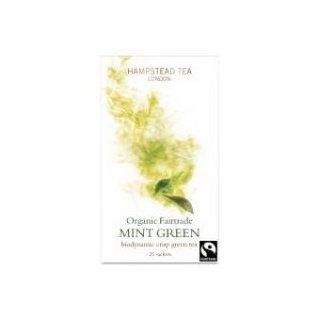Hampstead Tea Organic Mint Green Tea   25 bags per pack    6 packs per case.: Industrial & Scientific