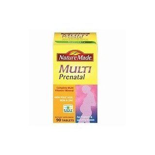 Nature Made Prenatal Multiple Vitamin (2 Pack) for Pregnant or Lactating Women, 90 count Tablets Per Bottle.: Health & Personal Care