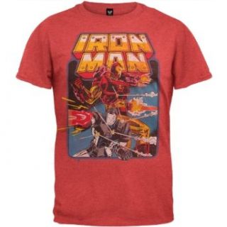 Iron Man   Battle Soft T Shirt: Clothing