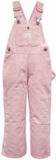 Premium Washed Girl's Pink Stripe Bib Overall   Sizes: 4 7: Overalls For Kids: Everything Else