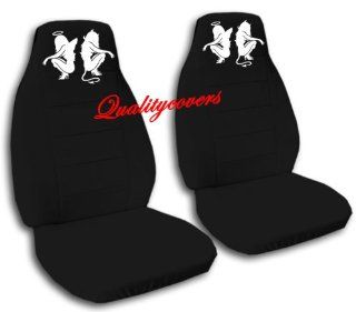2 black angel and devil front seat covers. 2001 Mini Cooper, please notify us if you have side airbags Automotive
