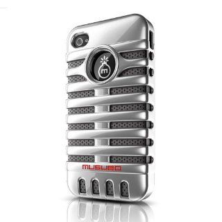 Musubo Retro Case for iPhone 4/4S Silver: Cell Phones & Accessories