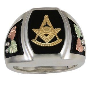 Black Hills Silver Masonic Past Grand Master Ring from Coleman: Jewelry