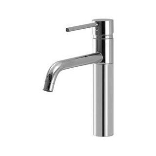 Aquabrass 1102NBC BC Brushed Chrome Kitchen Fixtures Single Lever Kitchen Faucet With 7 1/2" Swivel Spout   Kitchen Sink Faucets  