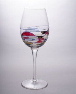 Big Milano Crystal Red Wine Glasses 22oz (Set of 4): Kitchen & Dining