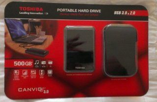 Toshiba Canvio 500 GB USB 3.0 Portable Hard Drive  HDTC605XK3A1 (Black)by Toshiba: Computers & Accessories