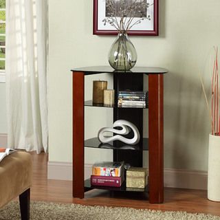 Wood Accent 35 inch Component Tower Walker Edison Entertainment Centers