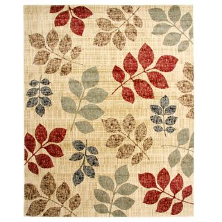 Leaves of Color Multi Area Rug (7'10 x 9'10) 7x9   10x14 Rugs