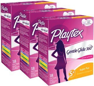 Playtex Gentle Glide Super Plus 18 Tampons: Health & Personal Care