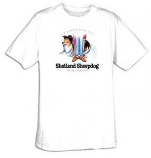 I'm a Proud Owner of a Shetland Sheepdog   Group Organizer Dog T shirt Tee Shirt: Clothing