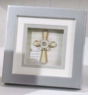 Pack of 4 Connie Haley All Things Are Possible Mark 9:23 Religious Shadowboxes   Shadow Boxes
