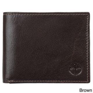 Timberland Men's Topstitched Passcase Wallet Timberland Men's Wallets
