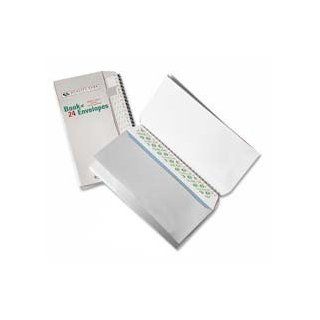 Quality Park Products Products   Envelopes, Book Of Envelopes, No 10(4 1/8"x9 1/2")36/PK, White   Sold as 1 PK   Book of No. 10 envelopes are conveniently packaged in a bound book format containing 36 envelopes. Envelopes stay together for travel
