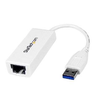 StarTech USB 3.0 to Gigabit Ethernet NIC Network Adapter   10/100/1000 Network Adapter   USB to Ethernet LAN Adapter   USB to RJ45: Computers & Accessories