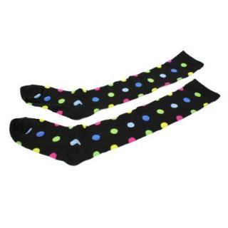 JULIETTA SCKBKRPD1 Knee High Socks Speckled with Multicolored Polka Dot Design for Everyday Apparel: Shoes