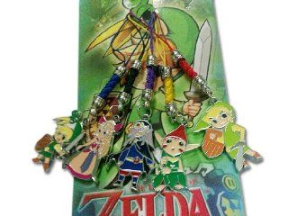 Legend of Zelda Metal Charm Cell Phone Strap   set of 5 : Other Products : Everything Else