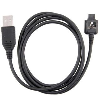 BasAcc Black USB Data Cable for LG Chocolate/ Renoir/ Shine/ Vu BasAcc Cell Phone Chargers
